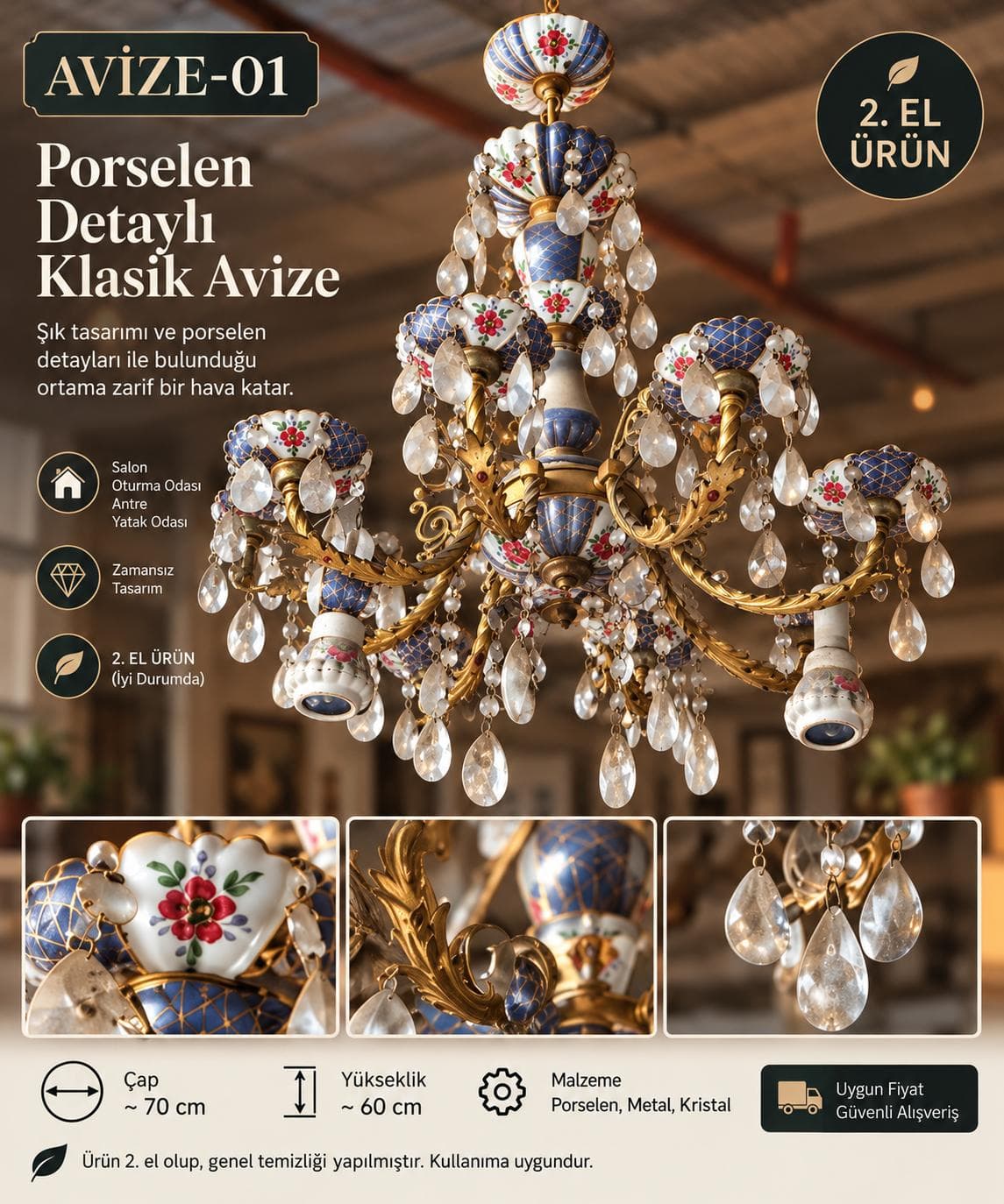 VİNTAGE AVİZE